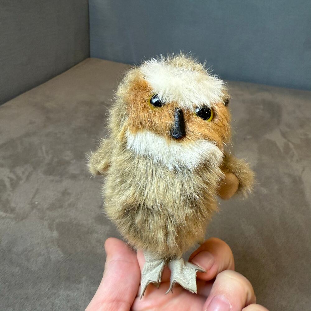 Folkmanis Finger Puppet Mini Owl Great Horned Owl